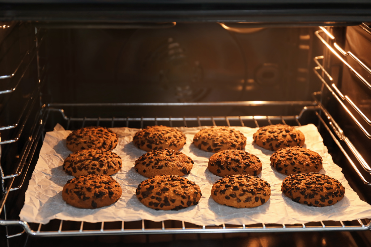 Soft and Chewy Chocolate Chip Cookies Recipe fresh from the oven