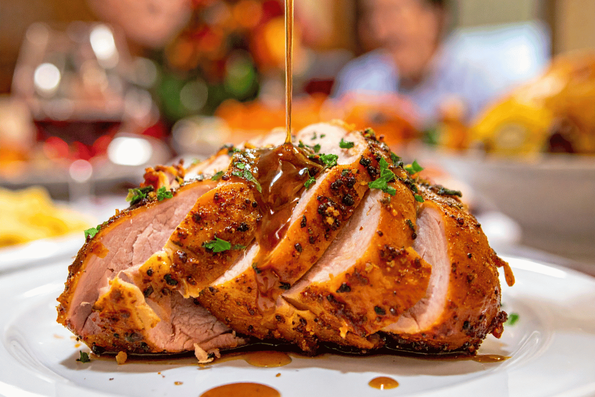 Homemade make-ahead turkey gravy.