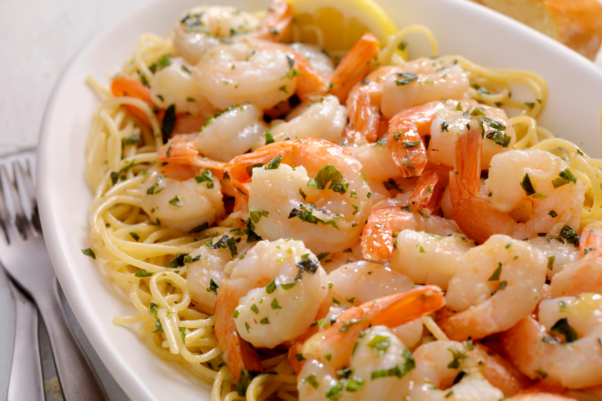 lemon garlic shrimp pasta recipe