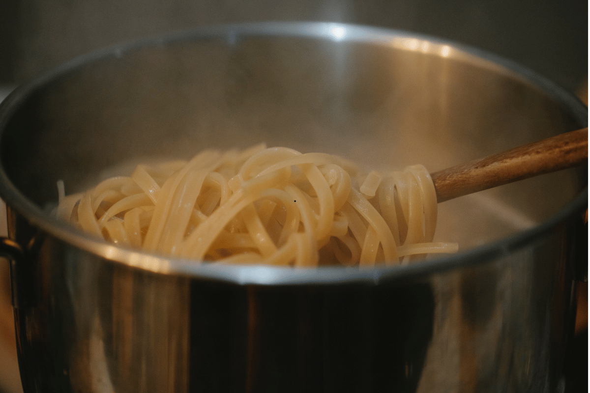 Stirring pasta during cooking prevents noodles from sticking together