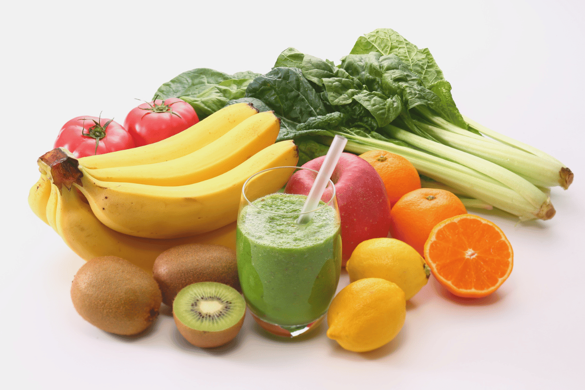 Healthy smoothie ingredients for balanced nutrition
