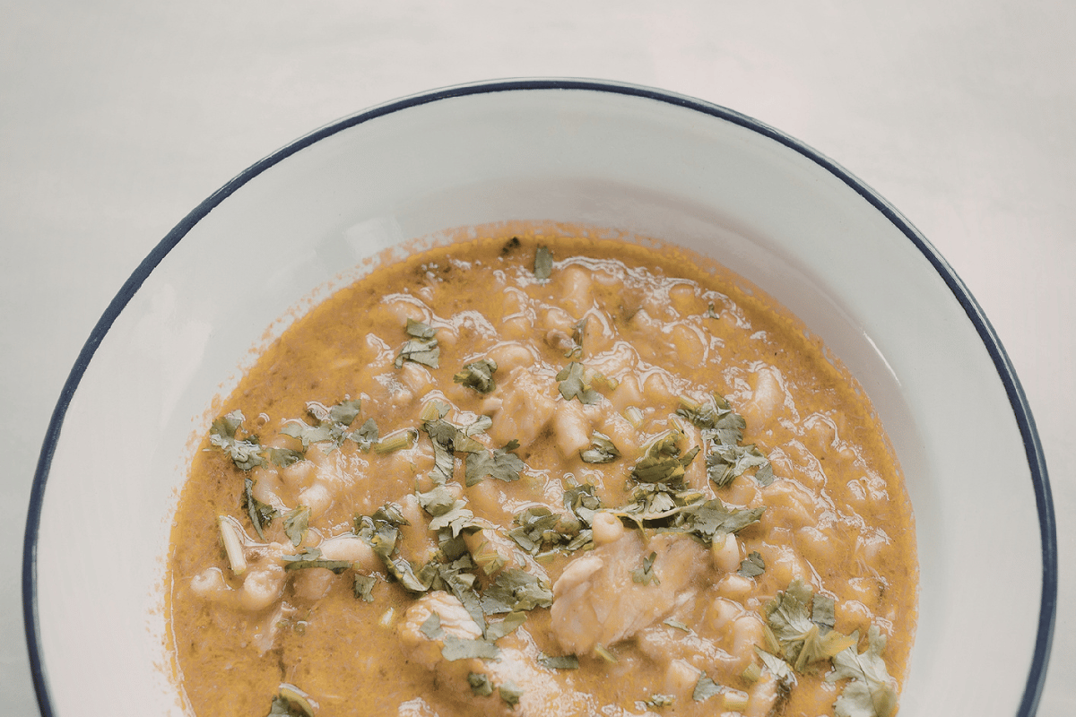 Easy lentil fall soup recipe with carrots and herbs