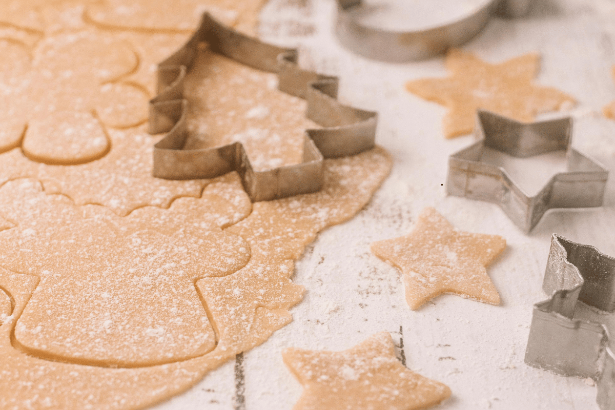 Rolling dough for soft gingerbread cookies