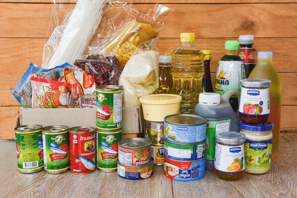 Organized pantry with everyday cooking essentials