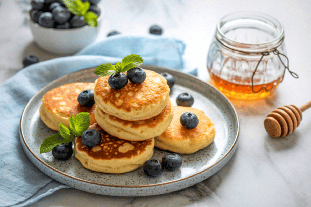 Banana oat pancakes and high-fiber breakfast burrito