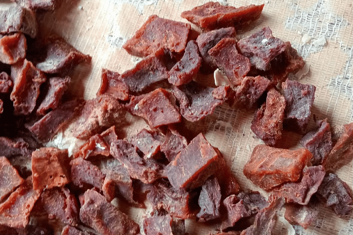 Achicha (dried cocoyam) used to prepare fresh akidi and achicha