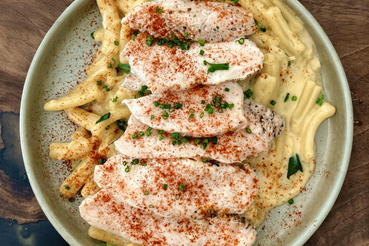 Creamy Marry Me Chicken Pasta served in a bowl