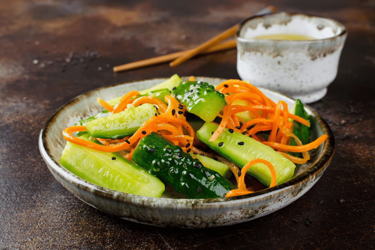 Cold sesame noodle bowl for no-cook summer dinners