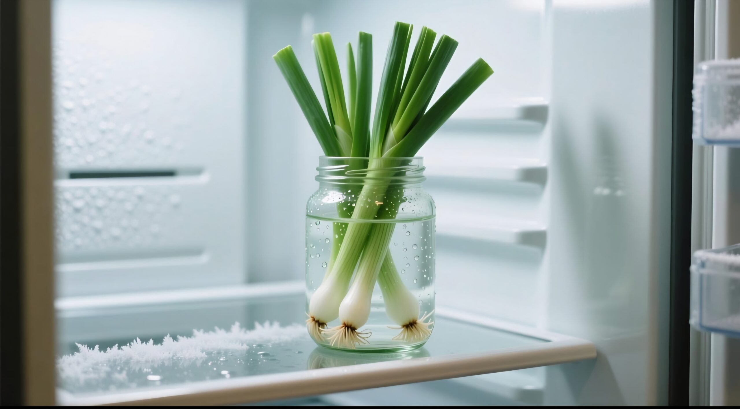 storing green onions in water